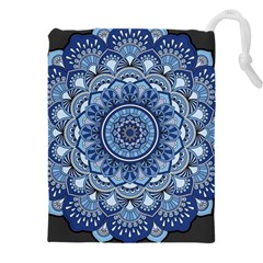 Mandela Flower Drawstring Pouch (5xl) by ExtraAwesomeSauce