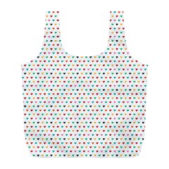 Hearts Pattern Full Print Recycle Bag (l) by designsbymallika