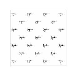 Tribal Style Symbol Drawing Print Pattern Small Satin Scarf (square) by dflcprintsclothing
