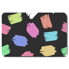 Many Colors Pattern Seamless Large Doormat  by Dutashop