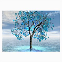 Crystal Blue Tree Large Glasses Cloth (2 Sides) by icarusismartdesigns