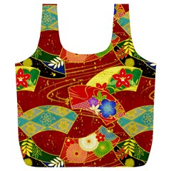 Floral Abstract Full Print Recycle Bag (xl) by icarusismartdesigns