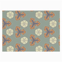 Flowers Leaves  Floristic Pattern Large Glasses Cloth (2 Sides) by SychEva