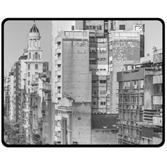 Aerial View Montevideo Uruguay Fleece Blanket (medium)  by dflcprintsclothing