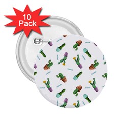 Cacti In Pots 2 25  Buttons (10 Pack)  by SychEva