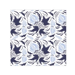 Folk Floral Pattern  Flowers Print  Small Satin Scarf (square) by Eskimos