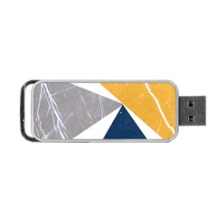 Pattern Abstrait Effet Bleu/jaune Portable Usb Flash (two Sides) by kcreatif