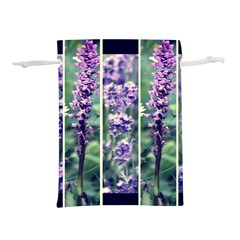 Collage Fleurs Violette Lightweight Drawstring Pouch (m) by kcreatif