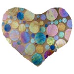 Tiles CBDOilPrincess Eb49aa06-f1b9-412e-836d-30c28dd8f7d9 Large 19  Premium Flano Heart Shape Cushions Front