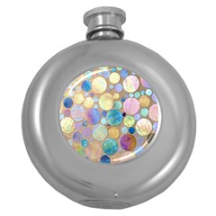Tiles Cbdoilprincess Eb49aa06-f1b9-412e-836d-30c28dd8f7d9 Round Hip Flask (5 Oz) by CBDOilPrincess1