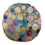 Tiles CBDOilPrincess Eb49aa06-f1b9-412e-836d-30c28dd8f7d9 Large 18  Premium Flano Round Cushions Back