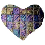 Tiles CBDOilPrincess 9bce4aa2-e68c-4f2b-9a83-c8e38fcd4516 Large 19  Premium Flano Heart Shape Cushions Front