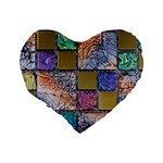 Tiles CBDOilPrincess 4c3ec21c-5cb9-4df3-975d-d1bfcef57dda Standard 16  Premium Heart Shape Cushions Back