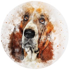 Dog Paint Wooden Bottle Opener (round) by goljakoff