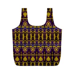Fancy Ornate Pattern Mosaic Print Full Print Recycle Bag (m) by dflcprintsclothing