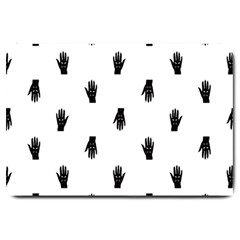 Vampire Hand Motif Graphic Print Pattern Large Doormat  by dflcprintsclothing