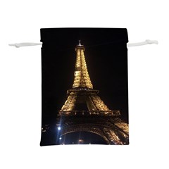 Tour Eiffel Paris Nuit Lightweight Drawstring Pouch (l) by kcreatif