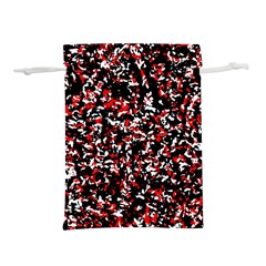 Patterntachesrougeblancnoir75 Lightweight Drawstring Pouch (l) by kcreatif