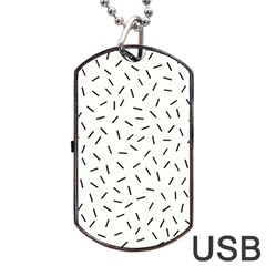 Rain  Dog Tag Usb Flash (one Side) by Sobalvarro