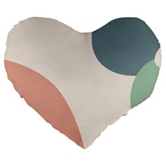 Abstract Shapes  Large 19  Premium Heart Shape Cushions by Sobalvarro