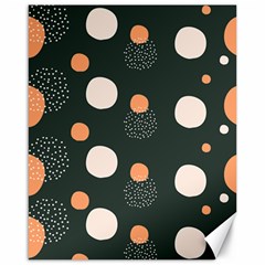 Black Peach White  Canvas 16  X 20  by Sobalvarro