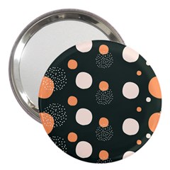 Black Peach White  3  Handbag Mirrors by Sobalvarro