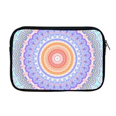 Pretty Pastel Boho Hippie Mandala Apple Macbook Pro 17  Zipper Case by CrypticFragmentsDesign