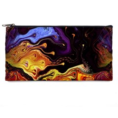 Nebula Starry Night Skies Abstract Art Pencil Case by CrypticFragmentsDesign