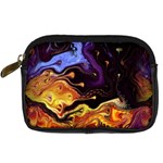 Nebula Starry Night Skies Abstract Art Digital Camera Leather Case Front
