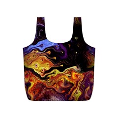 Nebula Starry Night Skies Abstract Art Full Print Recycle Bag (s) by CrypticFragmentsDesign
