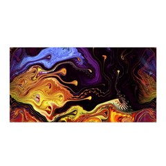 Nebula Starry Night Skies Abstract Art Satin Wrap by CrypticFragmentsDesign