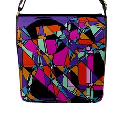 Abstract  Flap Closure Messenger Bag (l) by LW41021