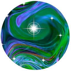 Night Sky Wooden Bottle Opener (round) by LW41021