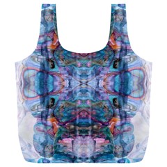 Marbled Pebbles Full Print Recycle Bag (xxl) by kaleidomarblingart