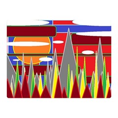 Forrest Sunset Double Sided Flano Blanket (mini)  by LW323