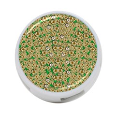 Florals In The Green Season In Perfect  Ornate Calm Harmony 4-port Usb Hub (one Side) by pepitasart