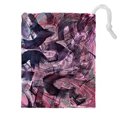  Abstract Marbling Drawstring Pouch (5xl) by kaleidomarblingart