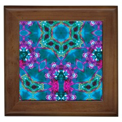 Peacock2 Framed Tile by LW323