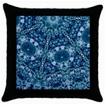 Blue Heavens Throw Pillow Case (Black) Front