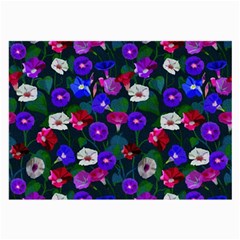 Watercolor Flowers  Bindweed  Liana Large Glasses Cloth (2 Sides) by SychEva