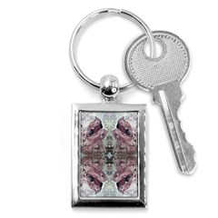 Pebbles Repeats Iv Key Chain (rectangle) by kaleidomarblingart