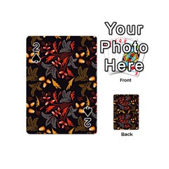 Folk Floral Pattern  Abstract Flowers Surface Design  Seamless Pattern Playing Cards 54 Designs (mini) by Eskimos