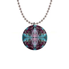 Marbling Symmetry 1  Button Necklace by kaleidomarblingart