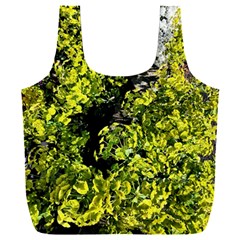 Acid Green Patterns Full Print Recycle Bag (xxl) by kaleidomarblingart
