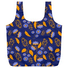Folk Floral Art Pattern  Flowers Abstract Surface Design  Seamless Pattern Full Print Recycle Bag (xl) by Eskimos
