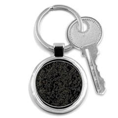 Neon Geometric Pattern Design Key Chain (round) by dflcprintsclothing