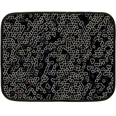 Neon Geometric Pattern Design Fleece Blanket (mini) by dflcprintsclothing