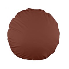 Blast-off Bronze Brown Standard 15  Premium Round Cushions by FabChoice