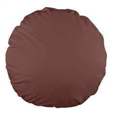 Burnished Brown Large 18  Premium Round Cushions by FabChoice