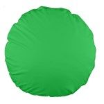 Algae Green Large 18  Premium Round Cushions Front